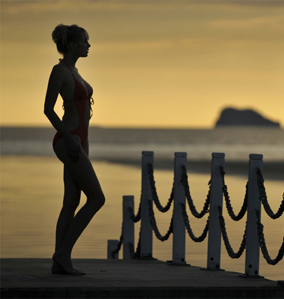 Elischeba in Sonnenuntergang in Thailand