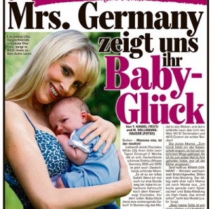 Mrs. Germany zeigt der BILD ihr Baby-Glück