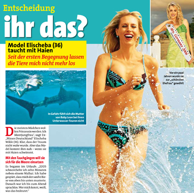Mutige Frauen: Model Elischeba taucht mit Haien